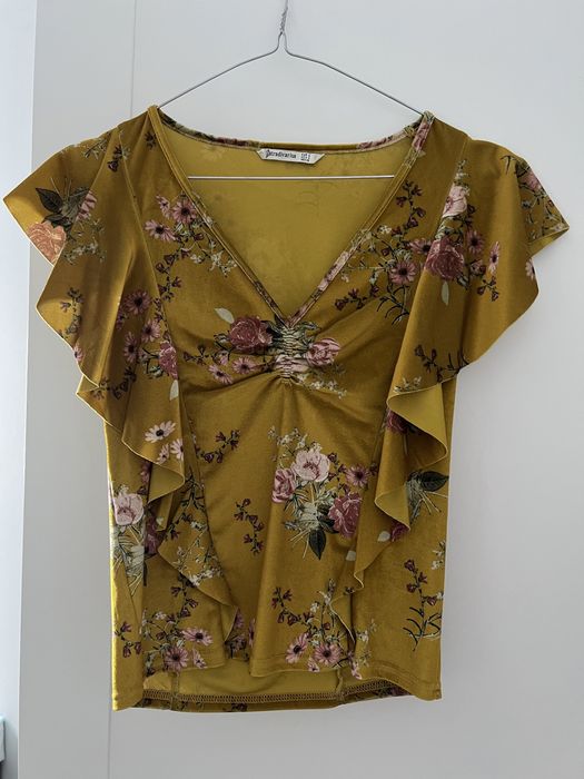 Top stradivarius catifea/ velur