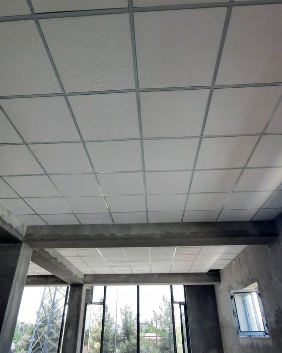 Потолок Армстронг 20 видов оптовые цены 12000 сум