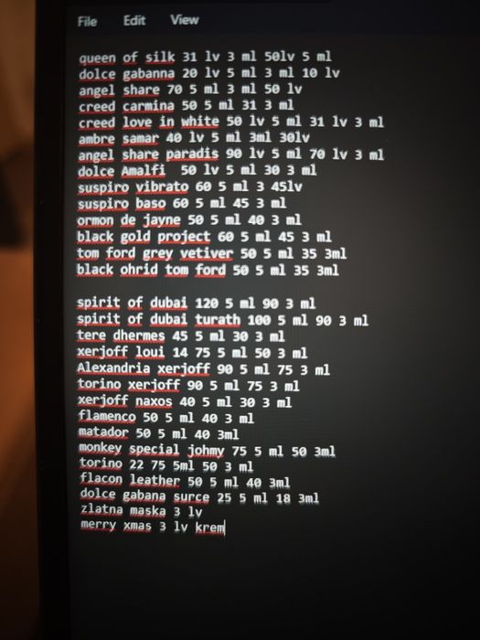 Стъклени шишенца за отливки на парфюми 3 и 5 ml