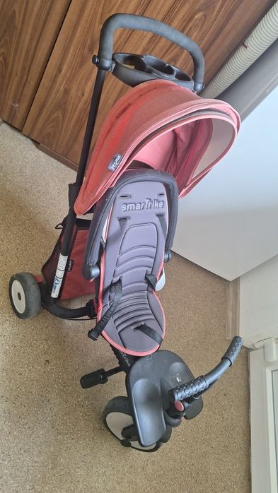 Tricicletă pliabilă 7 în 1 SmartTrike STR3 Melange Red