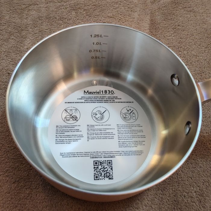 Тиган и касерола, медни Mauviel 1830, Франция.
