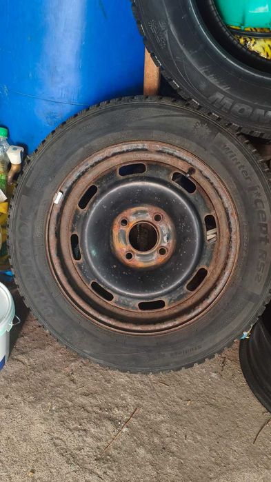 4 Зимни Гуми и Джанти 15-ки за Пежо 206 и 207, Citroen C2 и C3