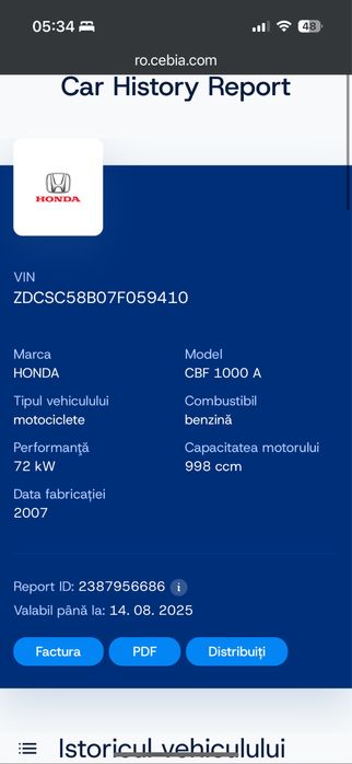 Honda CBF 1000 A 2007