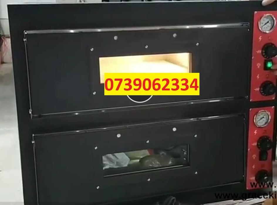 Cuptor pizza electric dublu profesional 4 cu 4,NOU