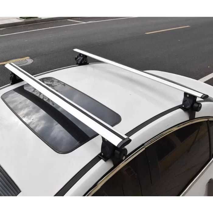 Напречни греди алуминиев багажник за автомобил без рейлинг 130см