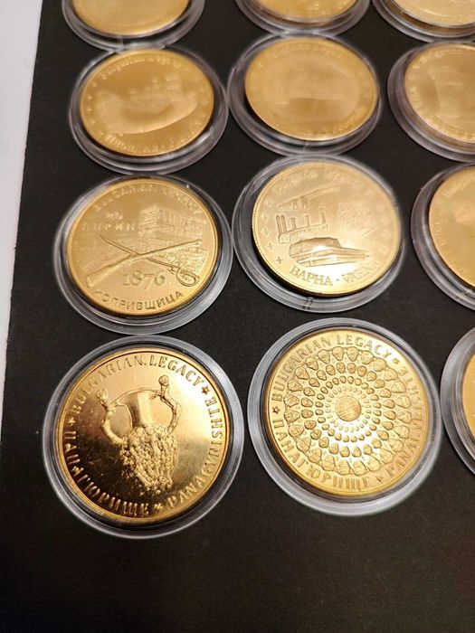 Сувенирни монети "Българското наследство" чисто нови, в капсули!