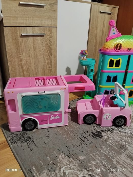 Gabby's Dollhouse și rulotă Barbie 3in1 (Mattel)