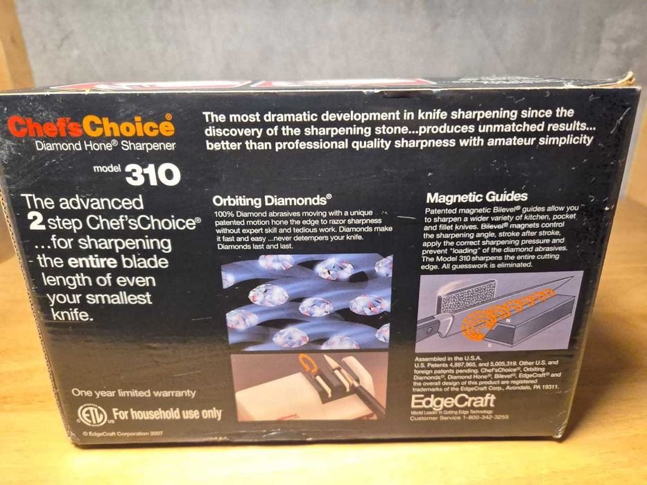 Электрическая алмазная точилка для ножей из США Chef's choice 310