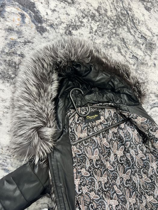 Пуховик кожаный
