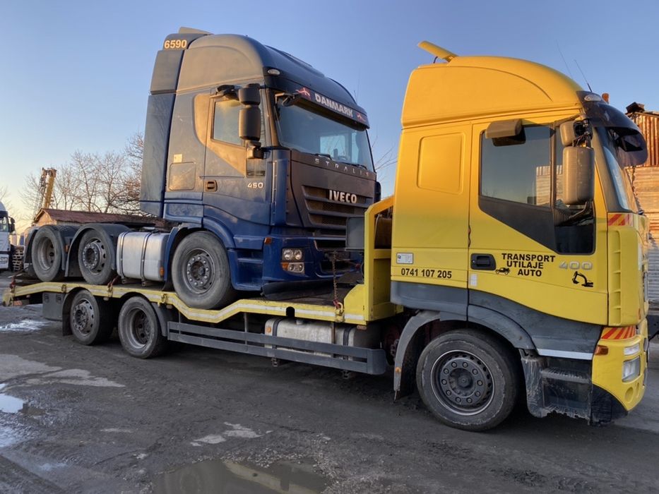 Transport cu trailer si platforma