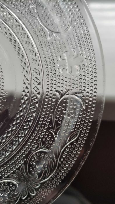 Малайзийски тортен сервиз от пресовано стъкло