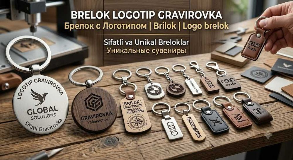 Brelok Logotip | Metal brelok | Брелок с Логотипом | brelok logotipli