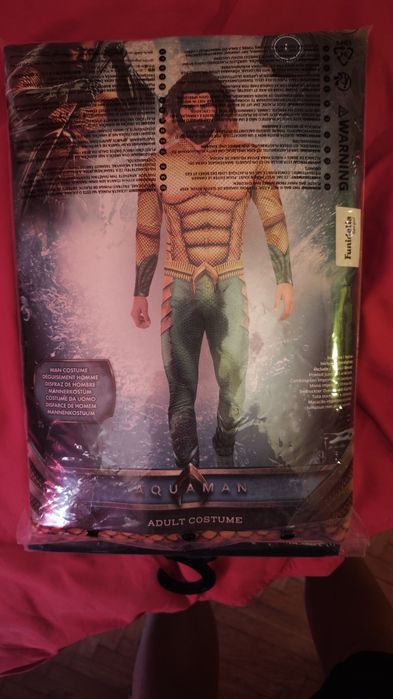 Costum Aquaman Adult Funidelia Marimea L + Trident DC Comics Halloween