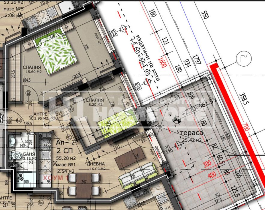 Продажба 3-стаен гр. София - Редута 99m²