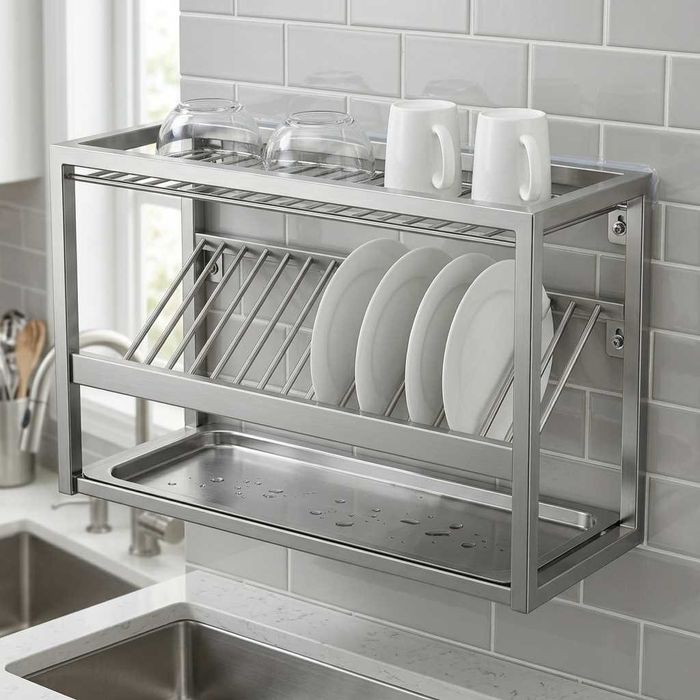 Lyuks Nerjaveyka sushilka (32 ta tarelka Сушилка для посуды Нержавейка