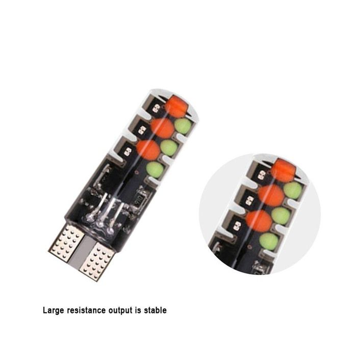 Rgb многоцветни габаритни лед диодни крушки тип 5w5 - т10 12v ...