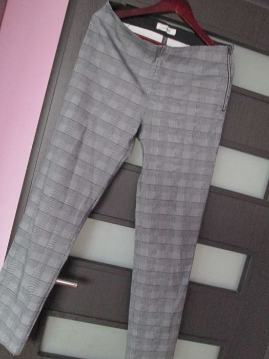 pantaloni elastici carouri dame 42