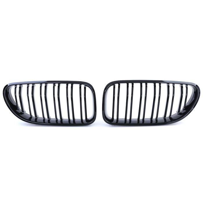 Grile Nari Duble M Look BMW Seria 6 F06 F12 F13, Negru Lucios M6 Sport