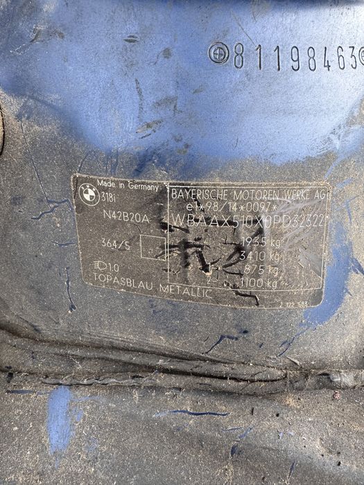 Bara spate BMW E46 Touring