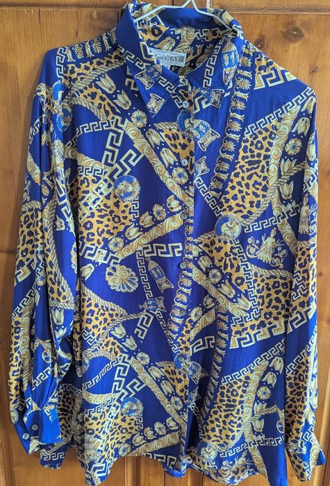 Дамска Копринена риза Бароков стил  XL