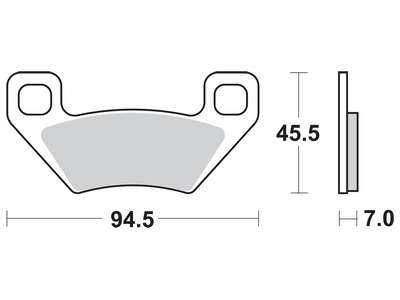 Placute frana atv Arctic Cat