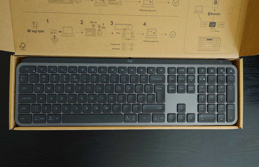 Комплект клавиатура, мишка и подложка Logitech MX Keys S + MX Master 3S Combo