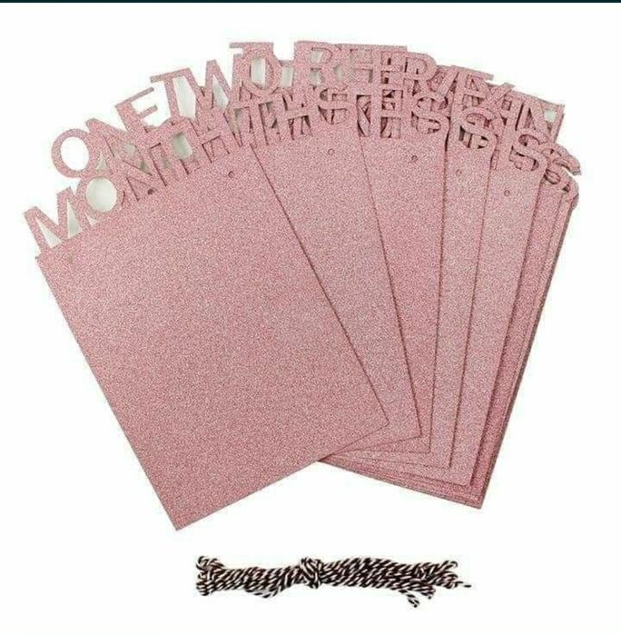 Ghirlanda foto 1-12luni, set de 3 bc