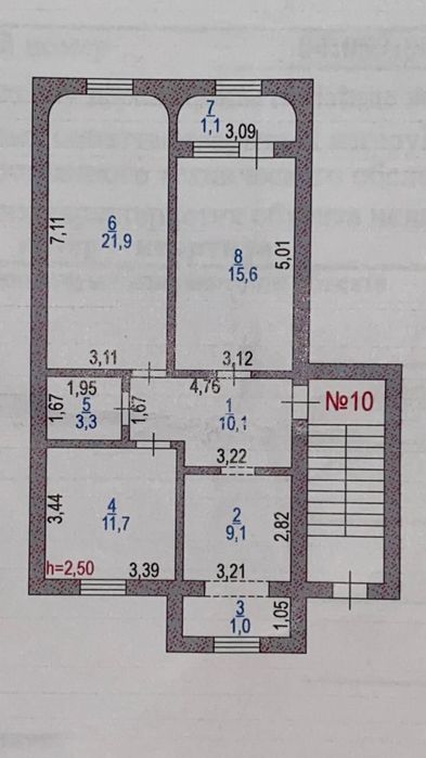 Продается 3-х комн.кв в г.Кульсары