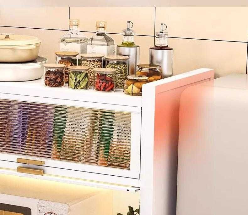 Ofis mebel – Yuqoriga ochiladigan eshikli idishlar uchun shkaf