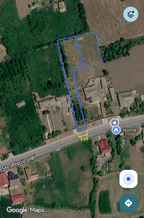 Teren intravilan 1.200+ mp | Livadă & Acces privat 7m | Sălcioara - Jurilovca