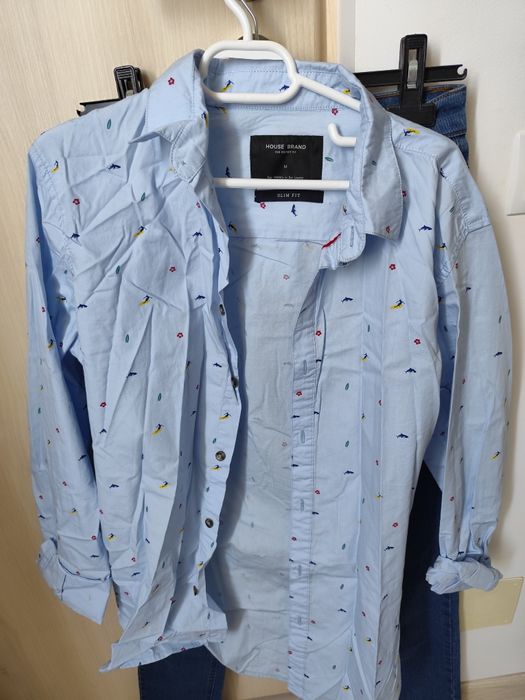 Lot cămăși + blugi bărbați M