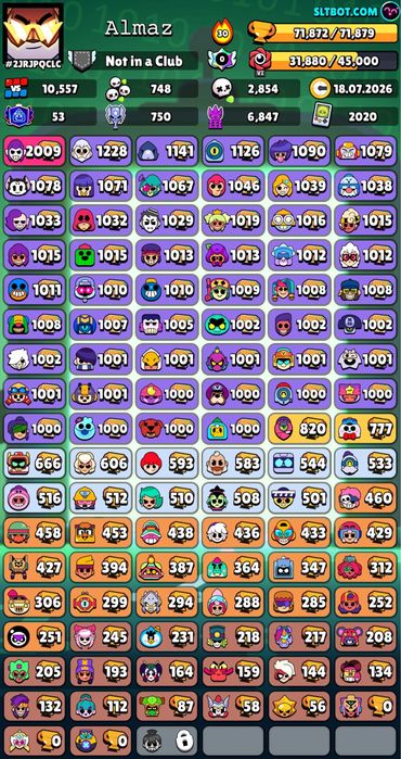 Аккаунт Brawl Stars