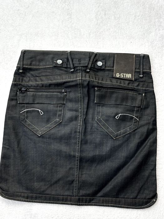Дънкова пола G-Star Raw (Royce Short Midi Skirt, линия 3301) - размер 27, Отлично състояние
