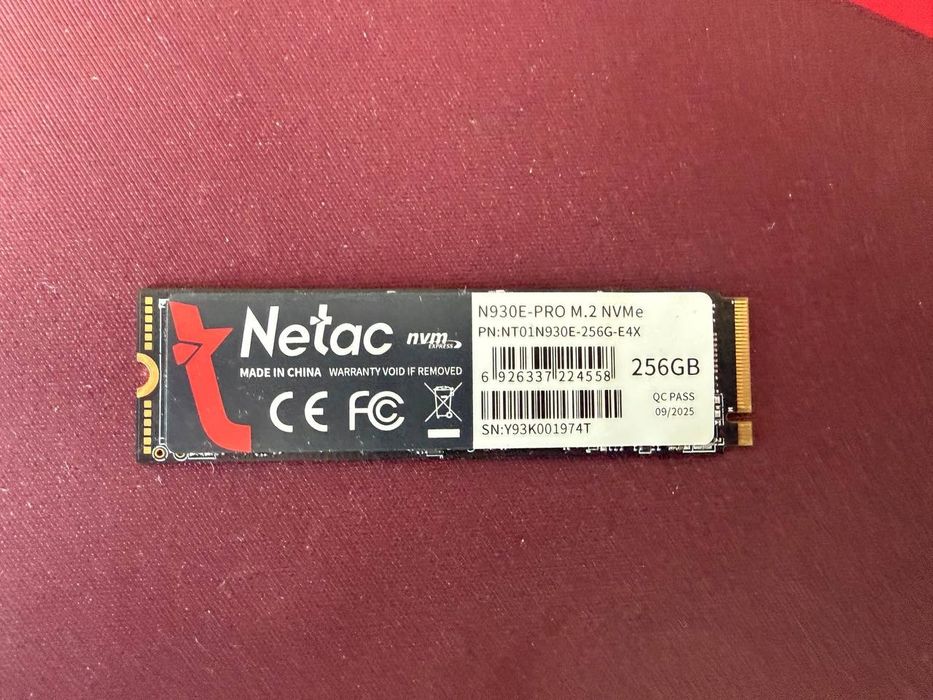 SSD NVMe 256 ГБ Netac N930E-PRO M.2