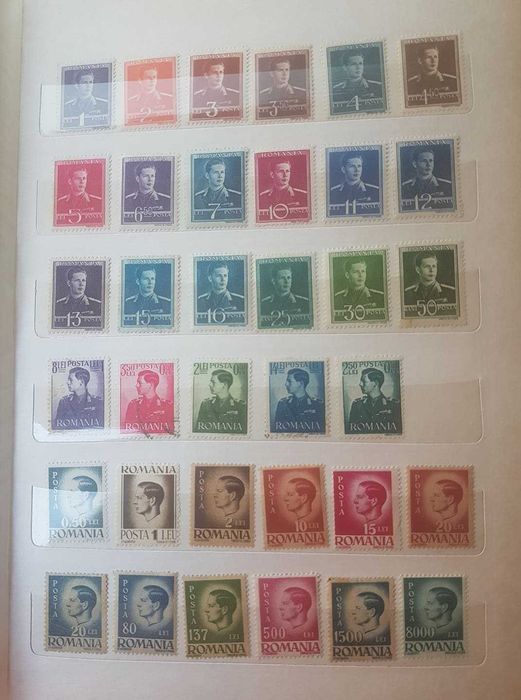 Colițe de timbre Regele Mihai nestampilate