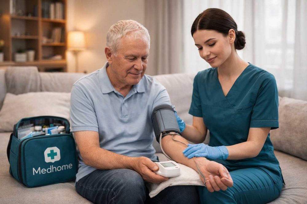 Uyga professional hamshira xizmati 24/7 | Medhome