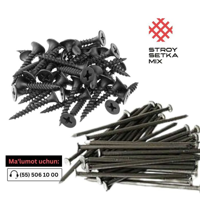 Mixlar Гвозди Гвоздь оптом нархда Samorez mix