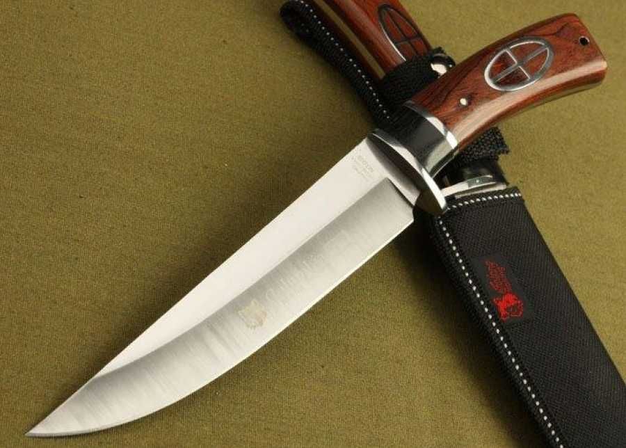 Ловджийски нож с дървена дръжка Columbia USA Saber