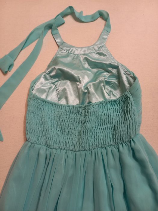 Дълга официална рокля в светлосин цвят