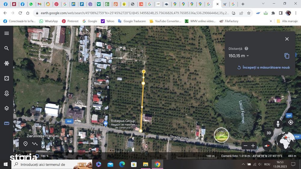 Proprietar Teren intravilan DE VÂNZARE Campina-PH (negociabil)