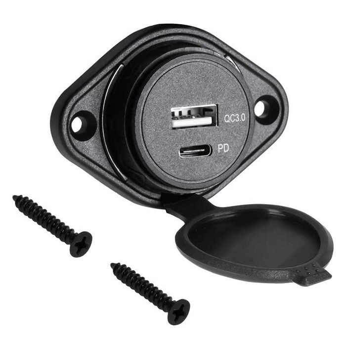 Incarcator Telefon Moto USB QC 3.0 18W + PD 18W Incarcare QC 3.0 + PD