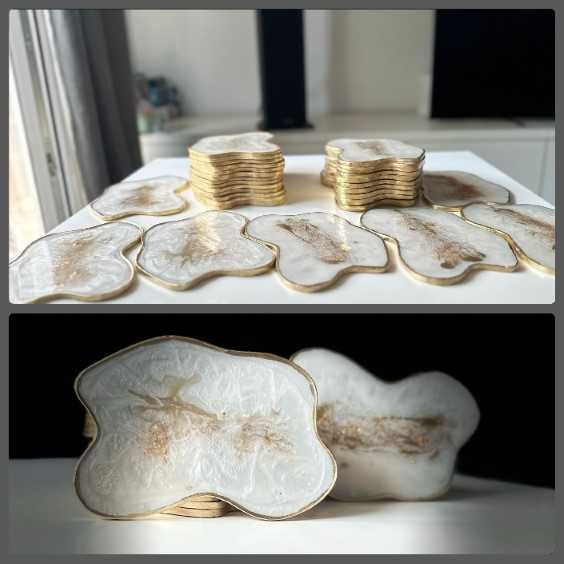 Coaster/suport pahare din rasina epoxidica, cadoul perfect!