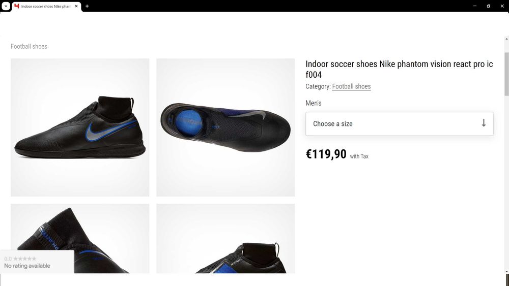 NIKE PHANTOM Vision React Pro Football EUR 41 /UK 7 за футбол 144-14-S