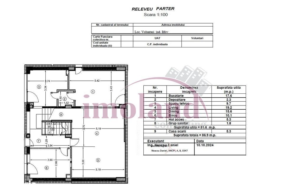 Vanzare - vila NOUA - 6 camere+curte - Iancu Nicolae-Pipera