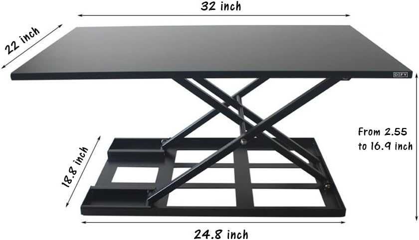 Стоящо бюро Изправящо Регулируеми по височина за лаптоп Щанд маса