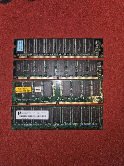 Memorii RAM DDR1/2 667,533,400,333,266Mhz, Laptop DDR3, SDRAM 133,100