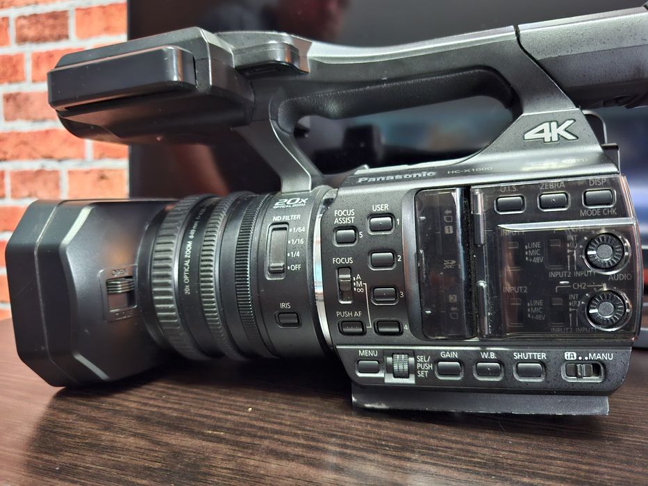 Panasonic hc 1000 baterii lampa trepied kit comlet