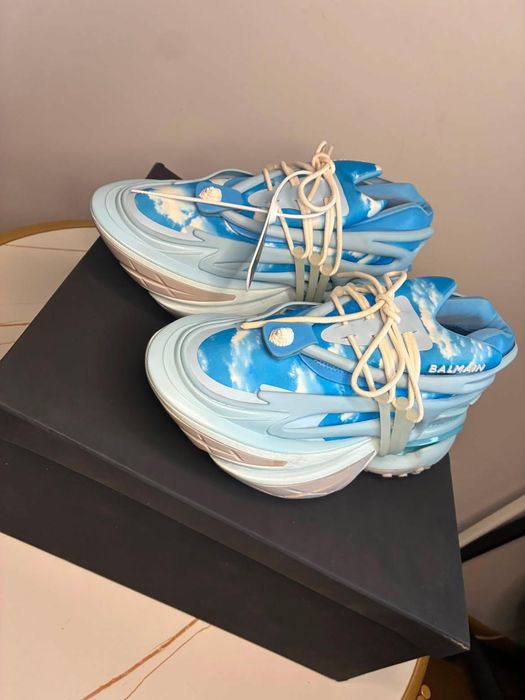 Adidasi Balmain Unicorn - Editie Speciala Sky Cloud