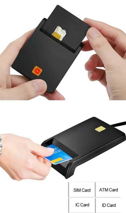 Портативный интеллектуальный кард-ридер USB 2.0 DNIE ATM CAC IC ID