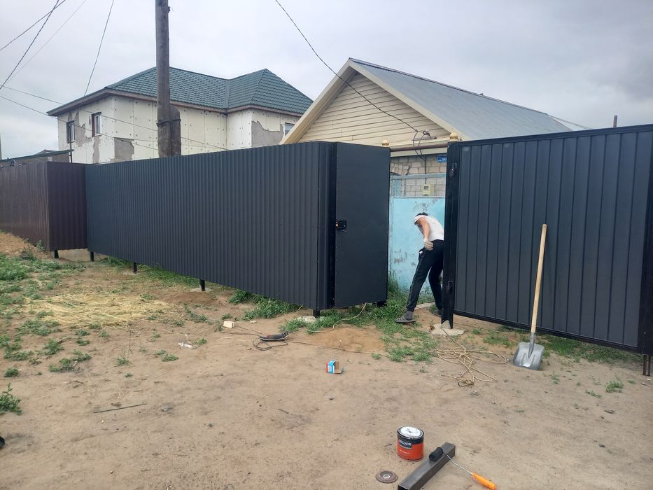 Заборы ворота проф лист  сайдинг качественные